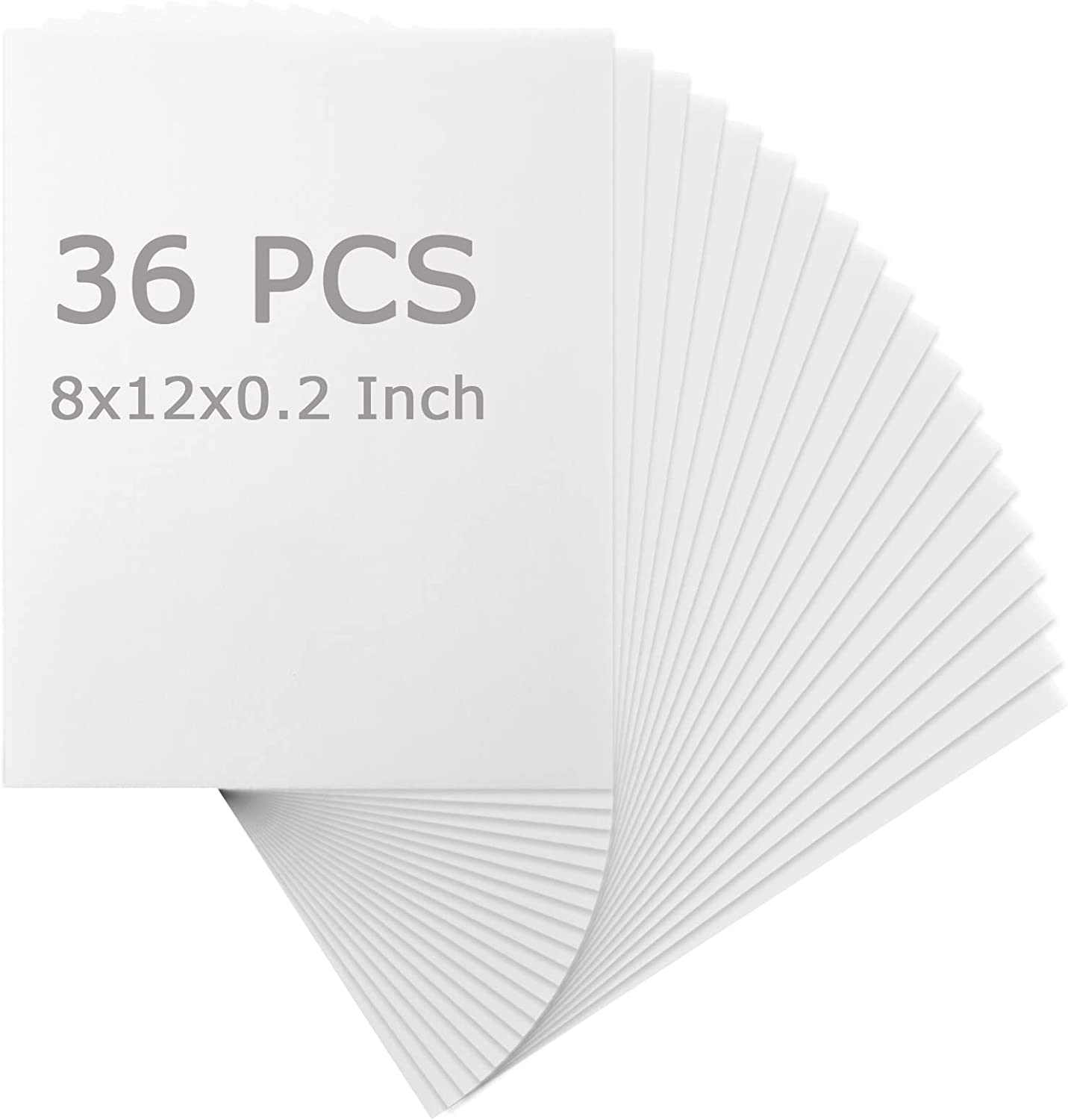 Foam Core Backing Board 3/16 White 20x30- 50 Pack. Many Sizes Available.  Acid Free Buffered Craft Poster Board for Signs, Presentations, School,  Office and Art Projects 