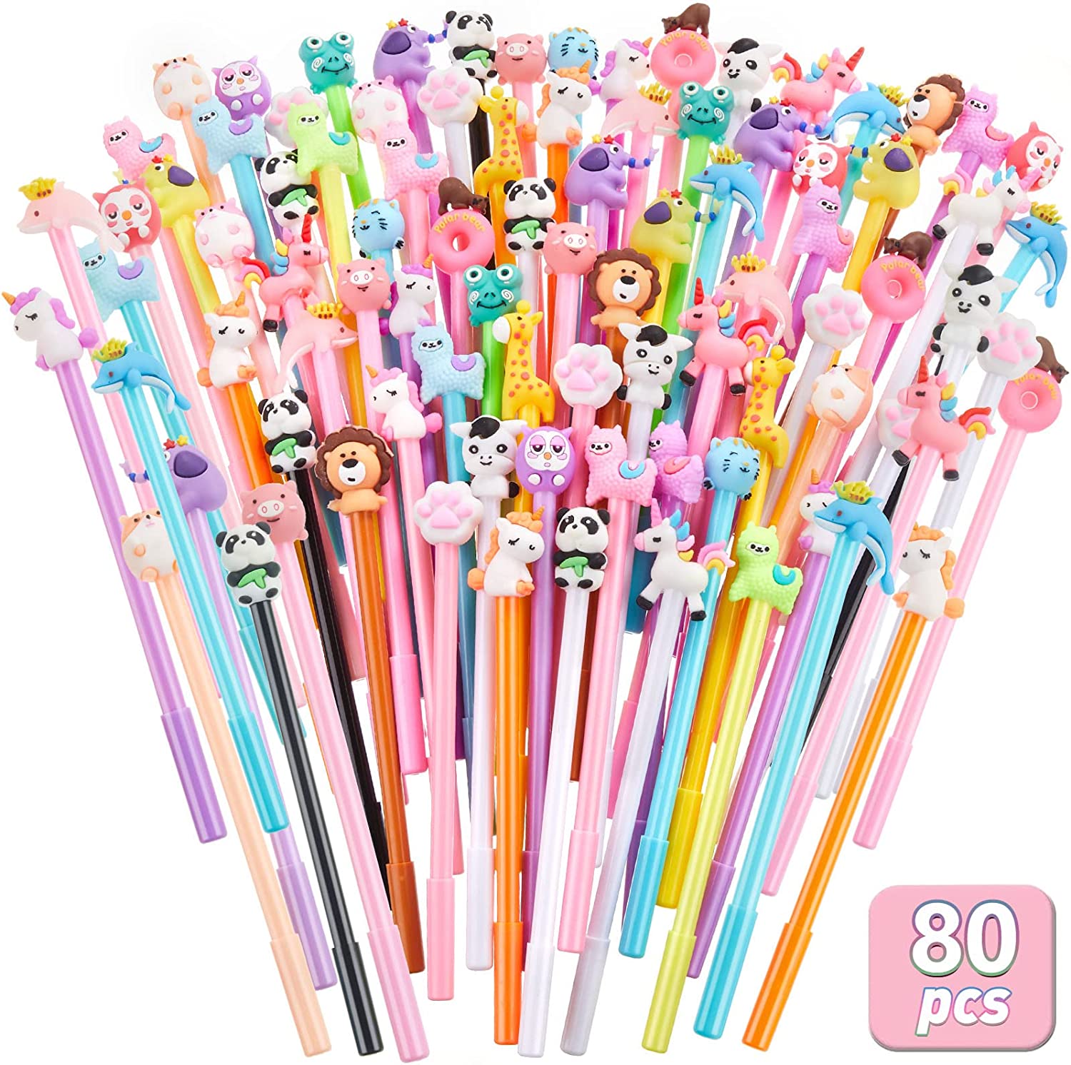 Cute Color Pens for Women Toshine Colorful Gel Ink Pens Multi Colored Pens  for Bullet Journal Writing Roller Ball Fine Point Pens for Kids Girls  Children Students Teens Gifts 10 Pcs (0.5