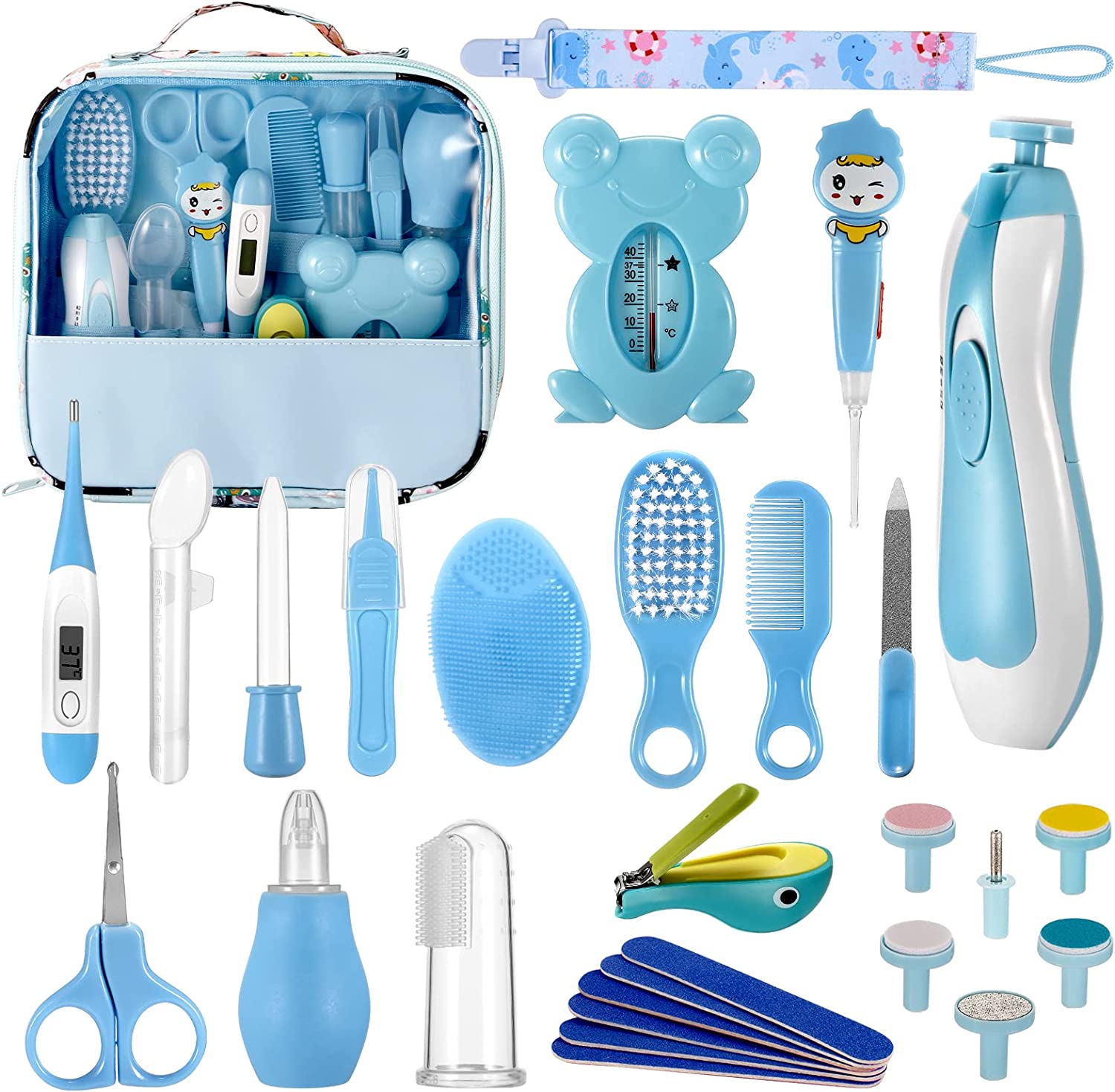 PandaEar Baby Healthcare and Grooming Kit, Baby Nursery Health Care Set 