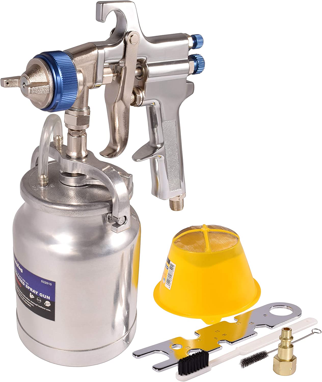 Dynastus 22 oz. Professional Composite HVLP Air Spray Gun Detail Paint  Sprayer, 2.0mm Nozzle, with Air Regulator Kits