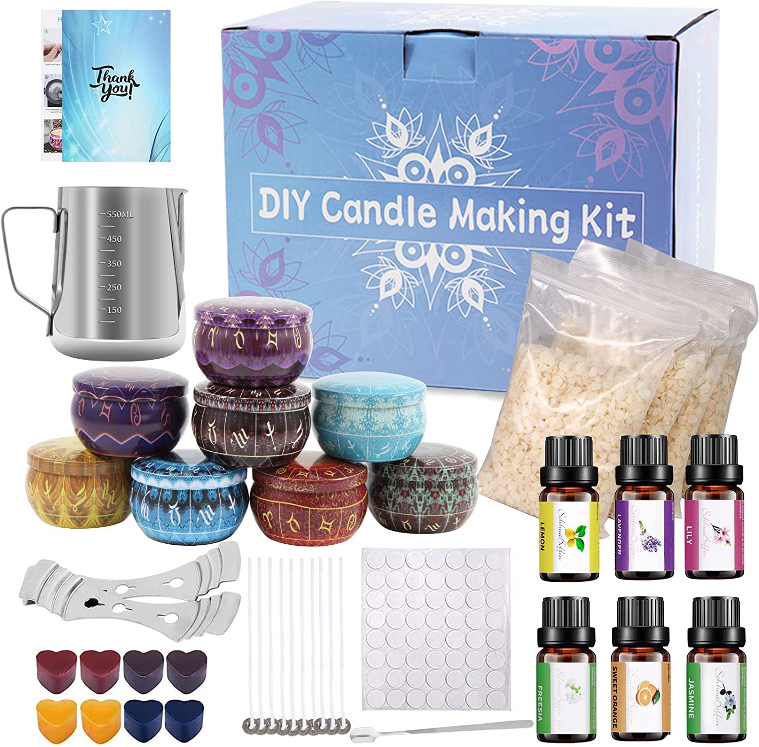 SAEUYVB Candle Making Kit - Candle Making Kit for Adults - Soy