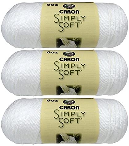 Caron One Pound Yarn, 2 Pack, White 2 Count