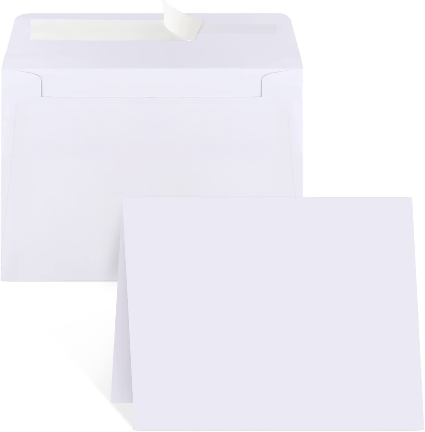 100 Pieces 5 x 7 White Cardstock, Heavyweight Cardstock Sheets Blank  Invitation Paper Greeting Cards Printable, 74lb Cover 200 GSM/White