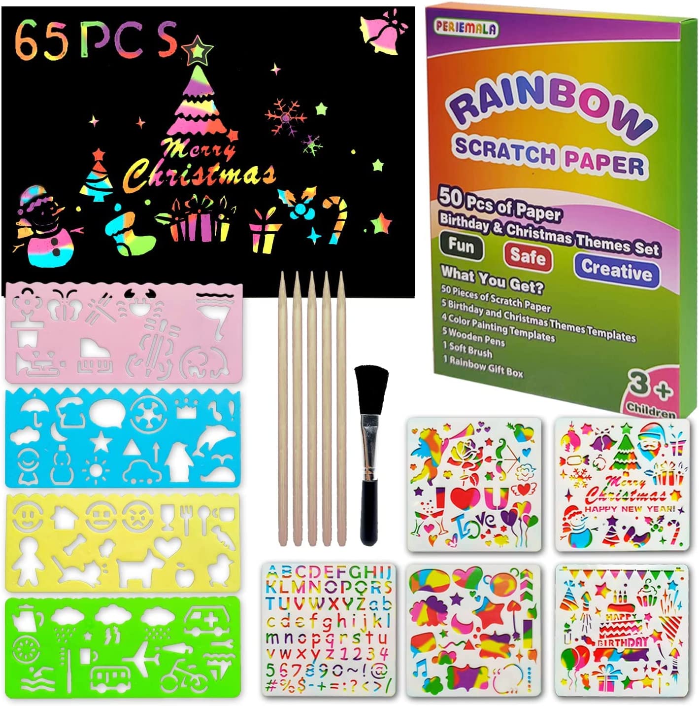Stencil Drawing Kit for Kids, 25 Pcs Plastic Drawing Stencils with 400+  Shapes, Great Birthday Gift for Boy Girl