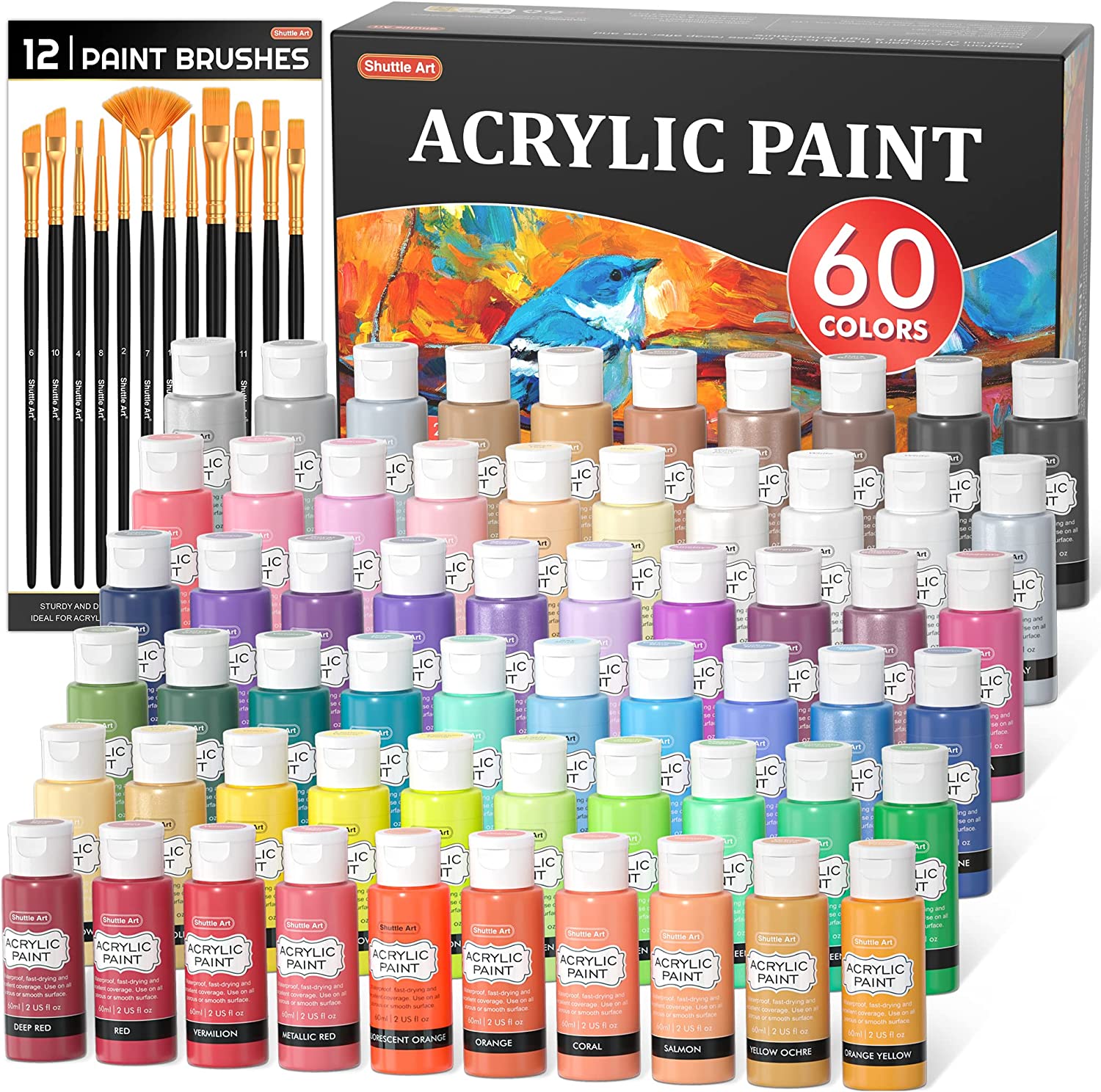 Apple Barrel Acrylic Paint in Assorted Colors (16 Ounce), 21148 Black