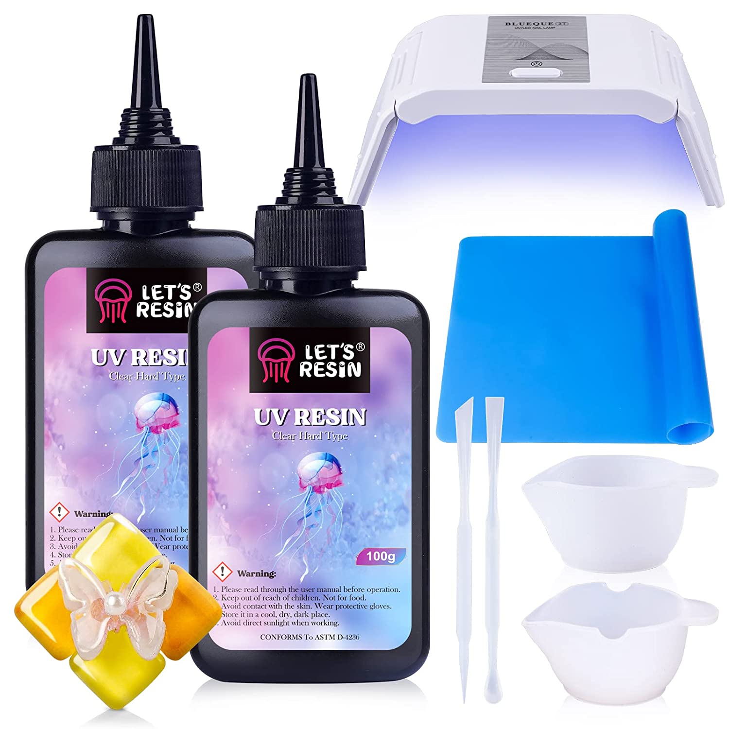 UV Resin Light Curing for Epoxy,Fly Fishing,Loca UV Glue,3D Printing,Nail  Polish UV Flashlight-Fast Curing (UV Resin Light)