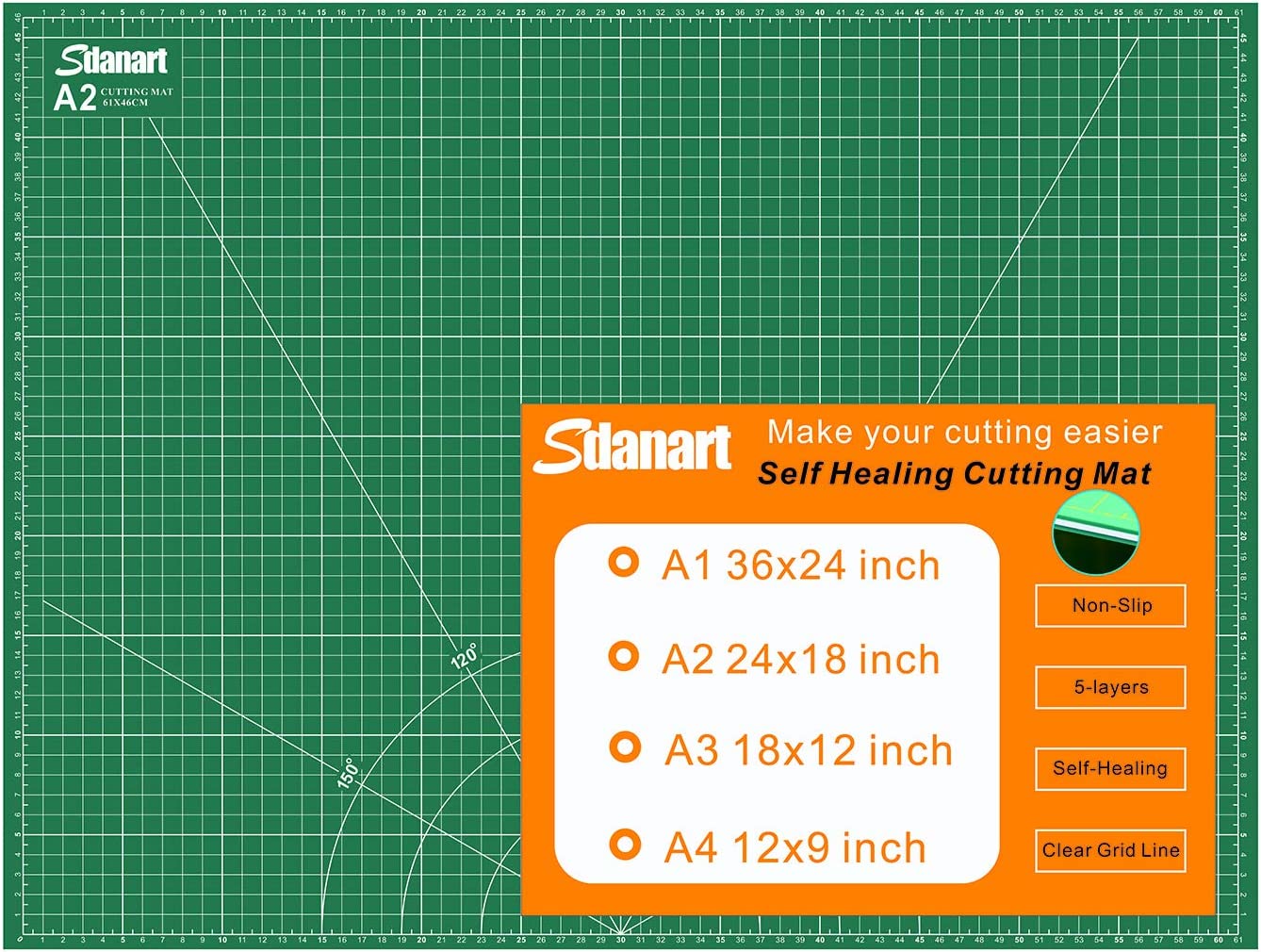  Ecraft Self Healing Cutting Mat: 12 x 18 (A3