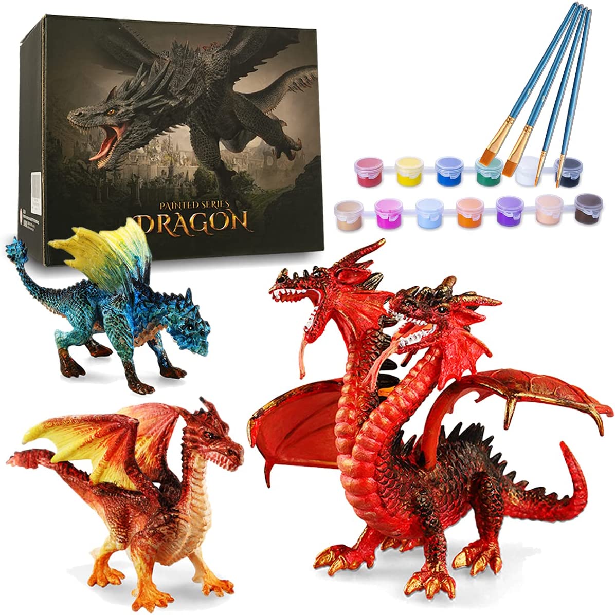  Bulk Toys - 2 Inch Dragon Toys - 100 Pcs Dragon Playset for  Party Favors - Pinata Stuffers - Goodie Bag Supplies - Bulk Gifts for Kids  - Vending Machine Toys : Toys & Games