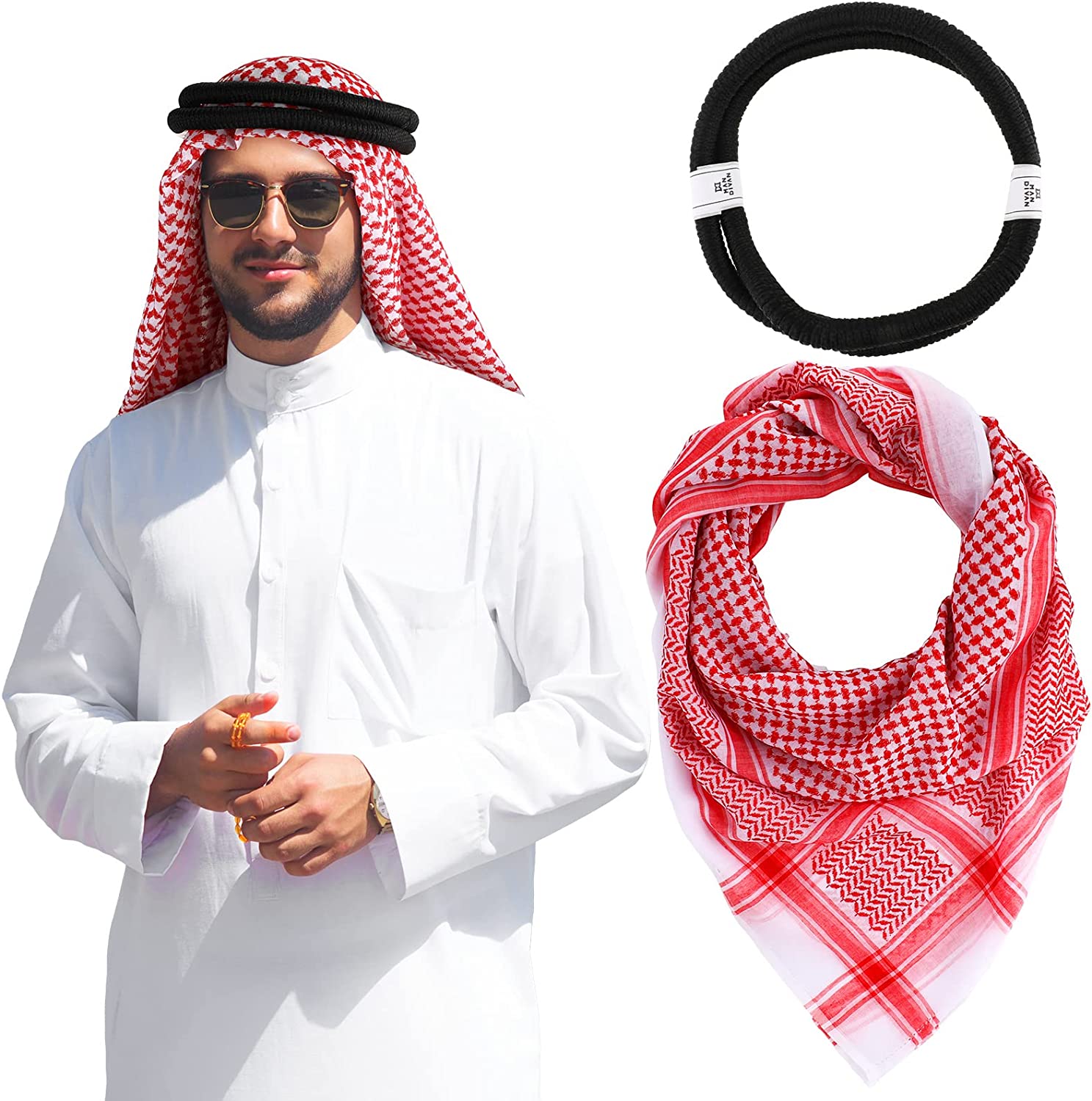 worldwidekaftans Luxury Arab Shemagh Scarf