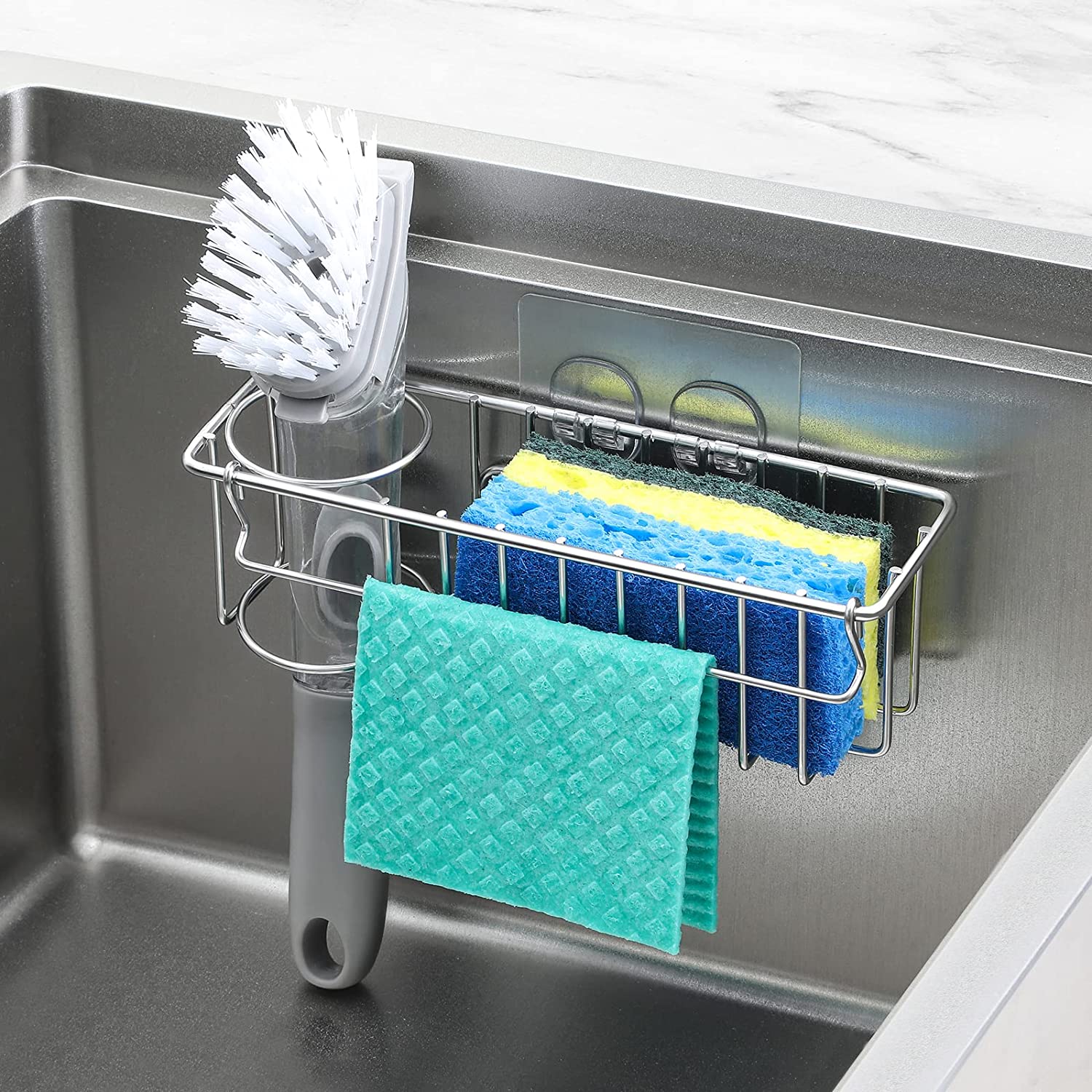 Tomorotec Triangle Roll-Up Dish Drying Rack for Sink Corner Small Foldable  Stainless Steel Over The Sink Multipurpose Kitchen Drainer Caddy Organizer  Storage Space Saver Shelf Holder 