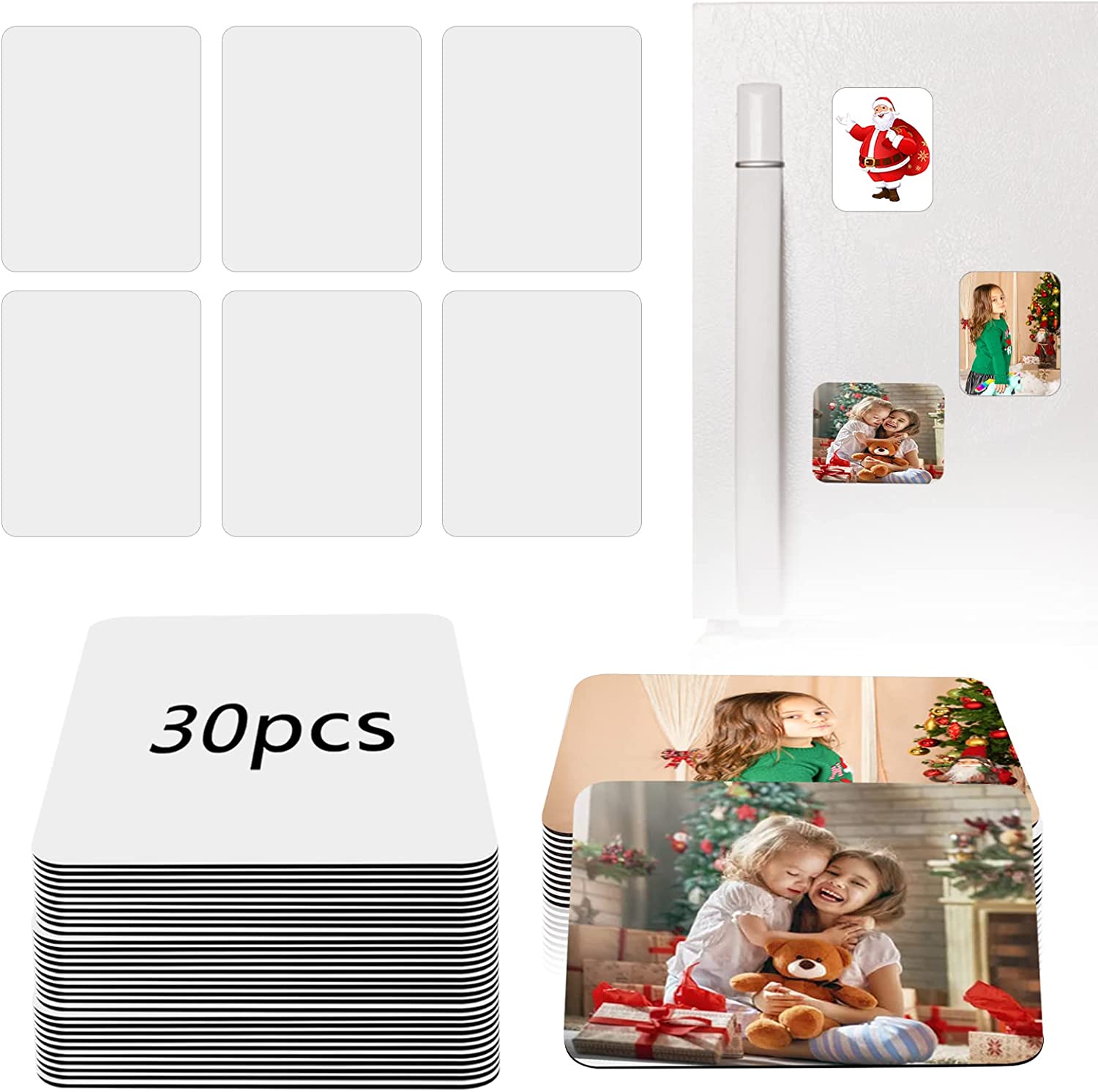  77PCS Sublimation Blanks Products, MAPVOLU Christmas Ornaments  Crafts Sublimation Starter Kit with Instruction Manual, Blank Makeup Bags,  Backpack, Dog Tags, Coasters Keychains Mouse Pads Garden Flags : Arts,  Crafts & Sewing