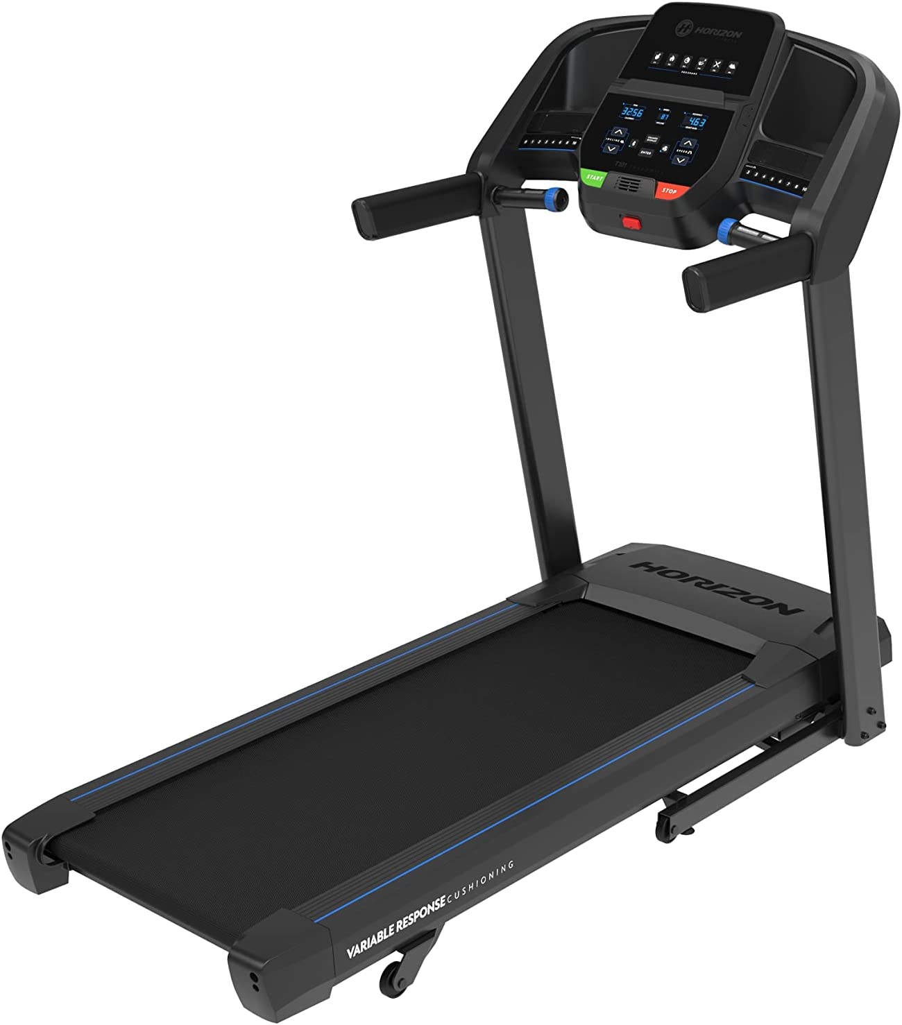 UMAY Fitness Home Folding Incline Treadmill with Pulse Sensors, 3.0 HP  Quiet Brushless, 300 lbs Capacity