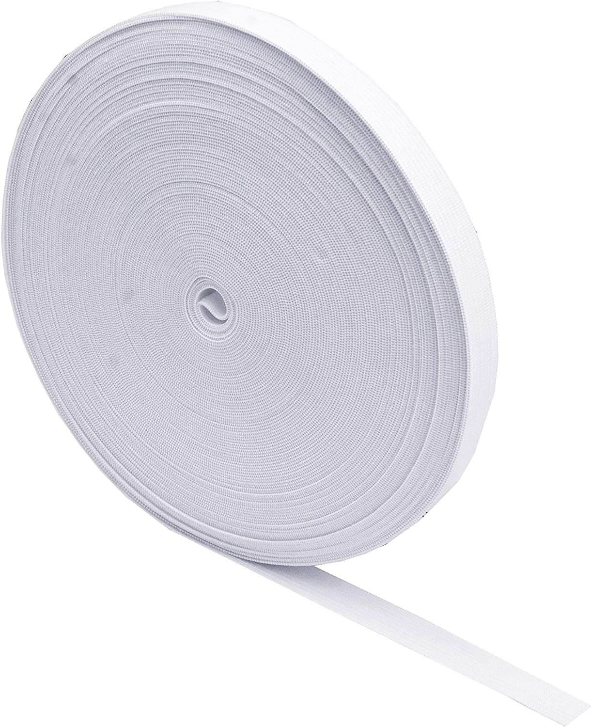 DYA Elastic Bands for Sewing 0.6 Inch x 12 Yards Knit Elastic Spool High  Elasticity (1 Roll White 0.6 Inch) 0.6 Inch x12 Yard x 1