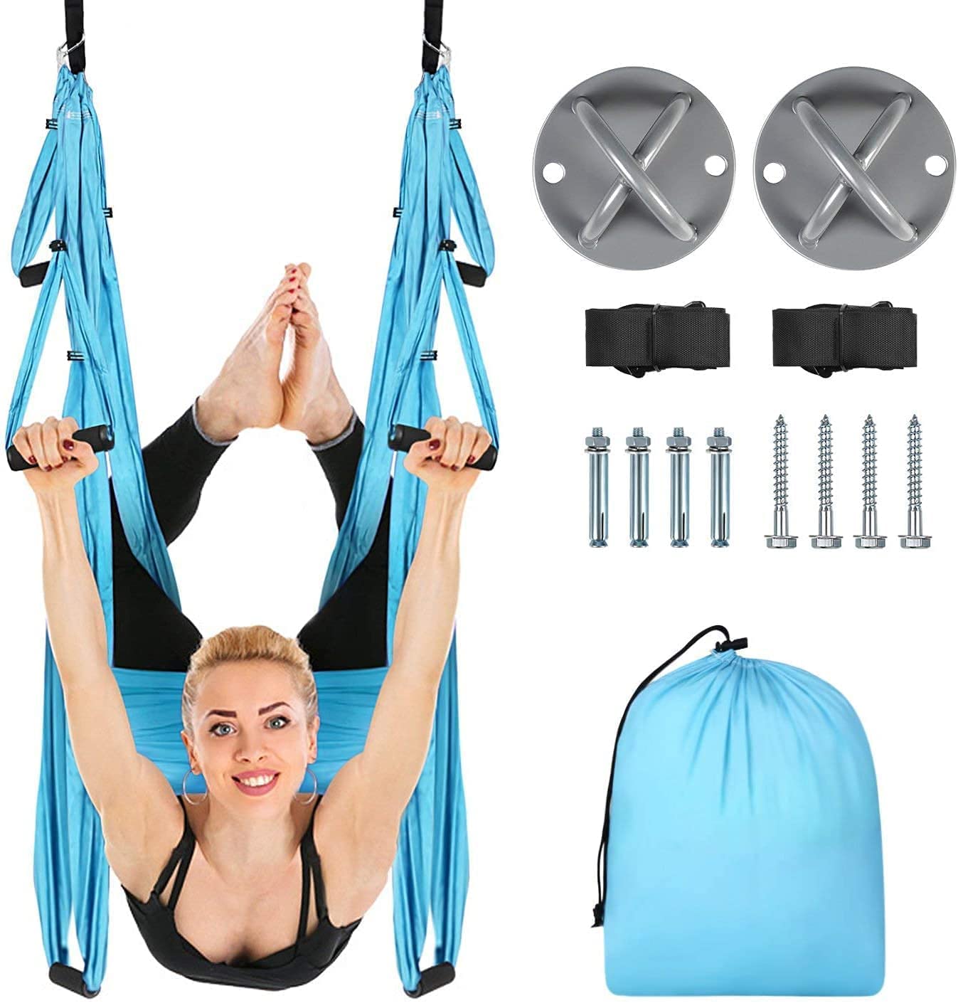 YOGABODY Yoga Trapeze Pro – Yoga Inversion Swing with Free