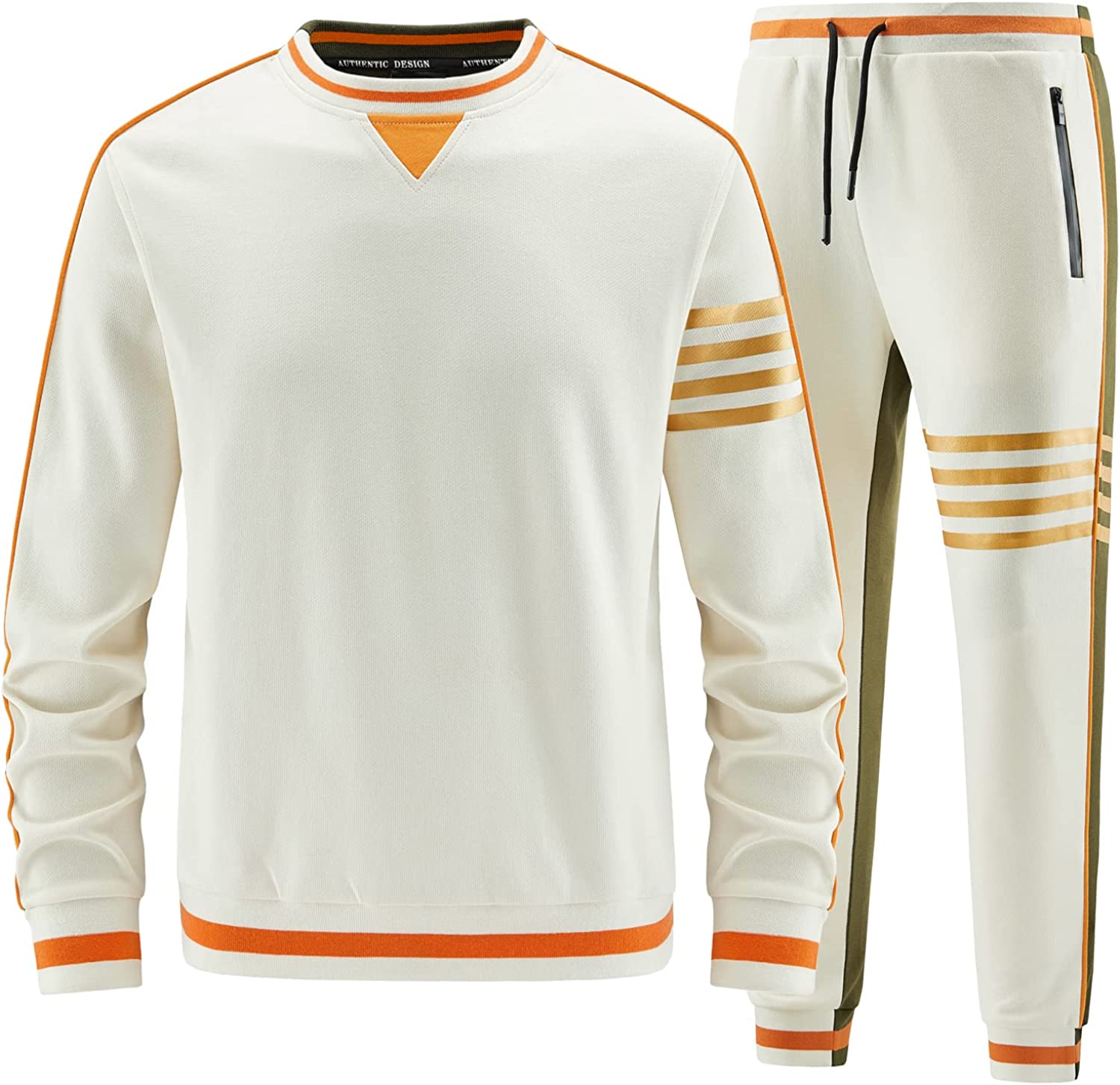 DOINLINE Men's Sweatsuit Tracksuit 2 Piece Outfit Long Sleeve