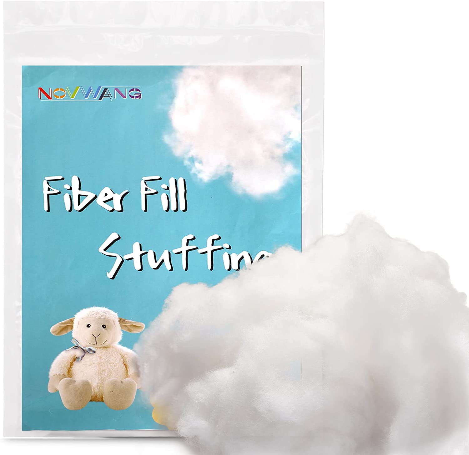 Kollase Polyester Fiberfill, 7oz/200g Premium Fiber Filling Stuffing,  Stuffed Animal Stuffing, Pillow Fluff Stuffing, Filling for Pillow, Stuffed