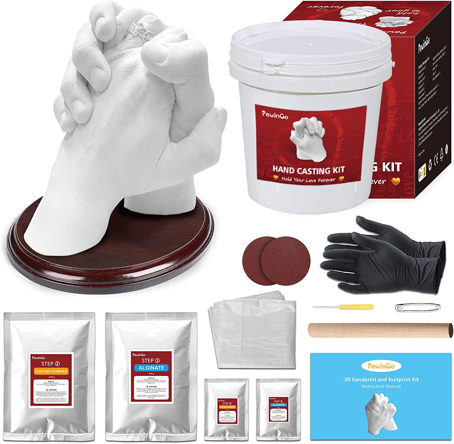Hand Mold Kit Couples for Family DIY Plaster - Hand Casting Kit – HTVRONT