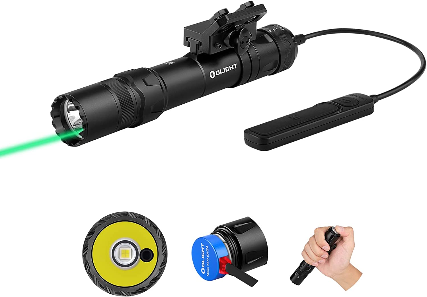 DUALIE® LED BATTERY POWERED FLASHLIGHT WITH LASER