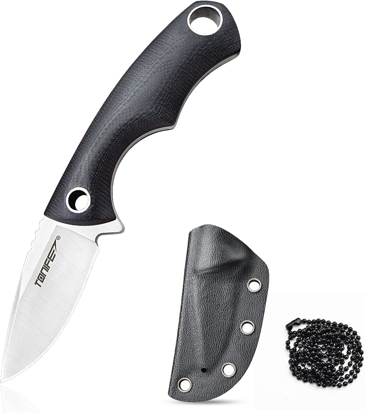  Omesio Neck Knife, 5.82 Fixed Blade Knife with Kydex