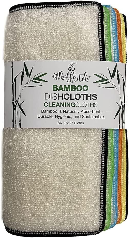  XFasten Disposable Kitchen Towels, 11.8 inches x 7.87 inches,  Set of 3 (Red, Green, Blue 150 Total Sheets) Washable and Reusable Cleaning  Cloths