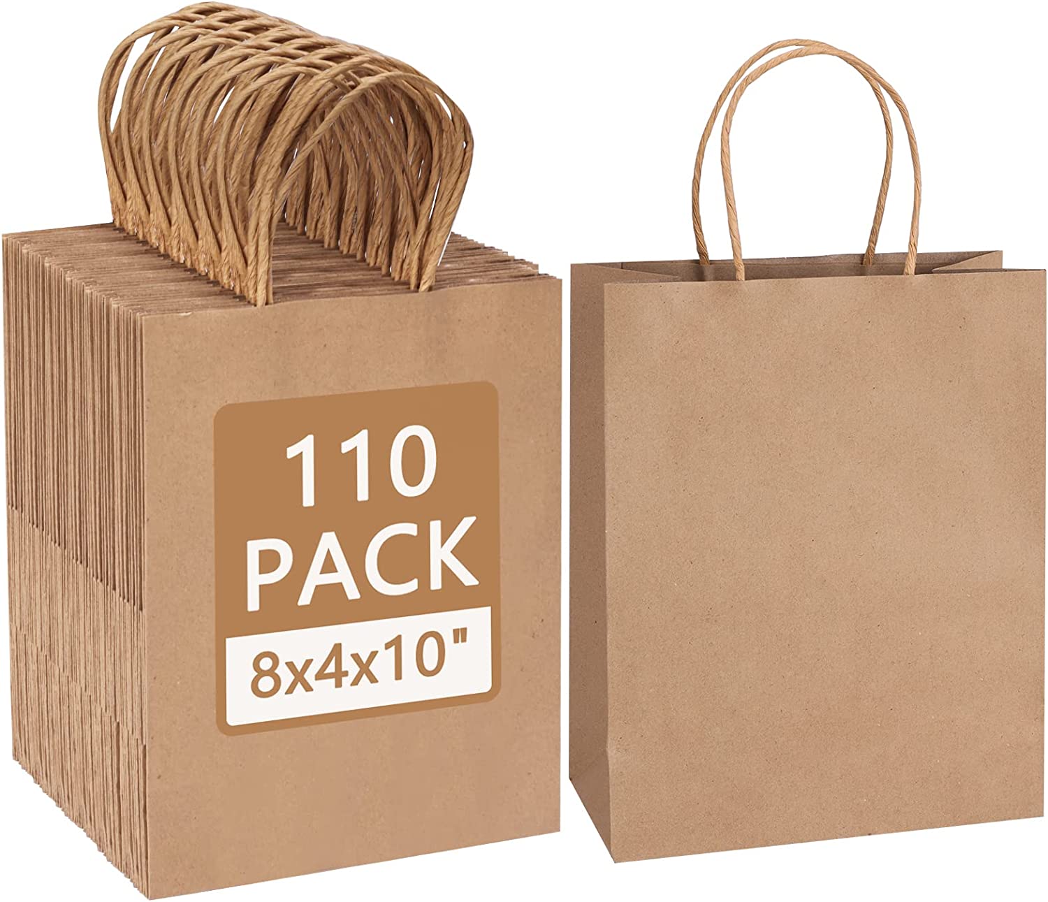 Brown Paper Bags with Handles Bulks 13 X 7 X 17 [50 Bags]. Ideal for  Shopping, Packaging, Retail, Pa…See more Brown Paper Bags with Handles  Bulks 13 X