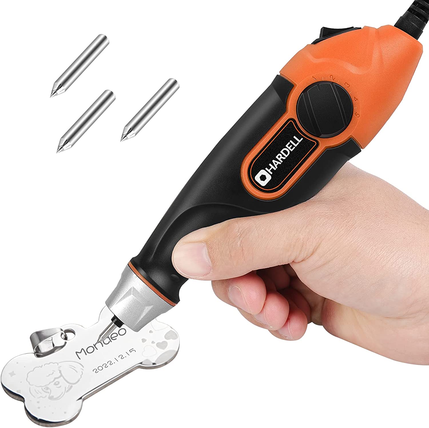 Engraving Pen with 34Bits, Portable Engraving Pen Electric Cordless Tool
