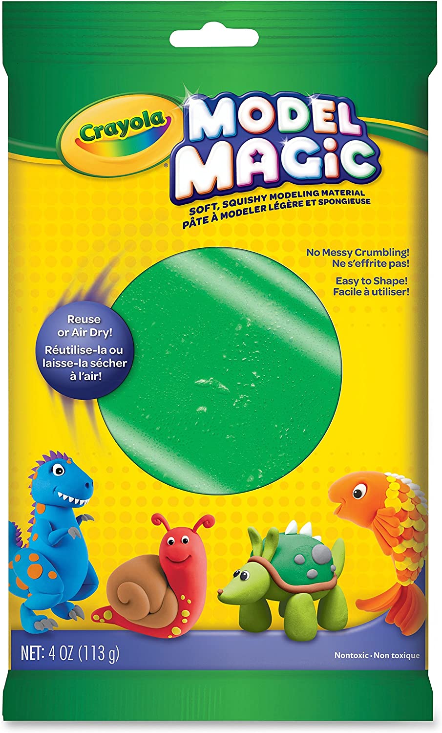 Crayola Model Magic, Modeling Material, .5 Ounces 6/Pkg-Primary