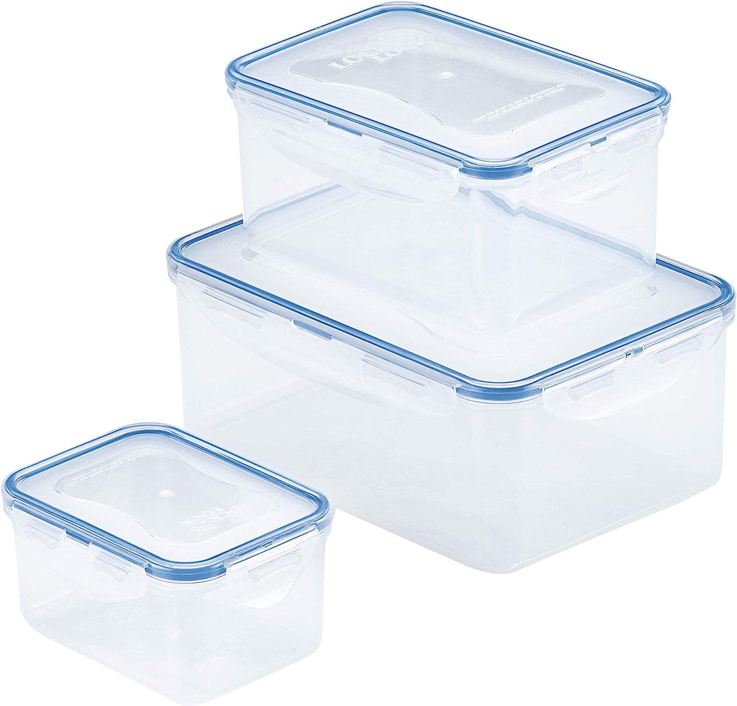 LocknLock Easy Essentials Food Storage Container With Dividers / Food  Storage Bin With Dividers - 78 Ounce, Clear