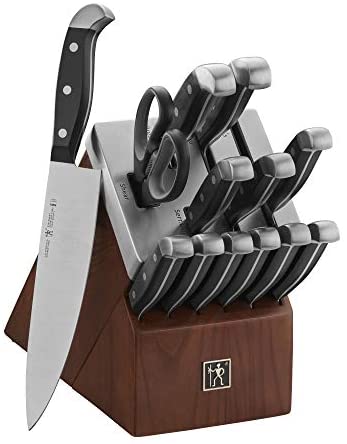 ODERFUN 15 Pcs German Steel Kitchen Knife Set . Ultra Sharp Set With  Sharpener
