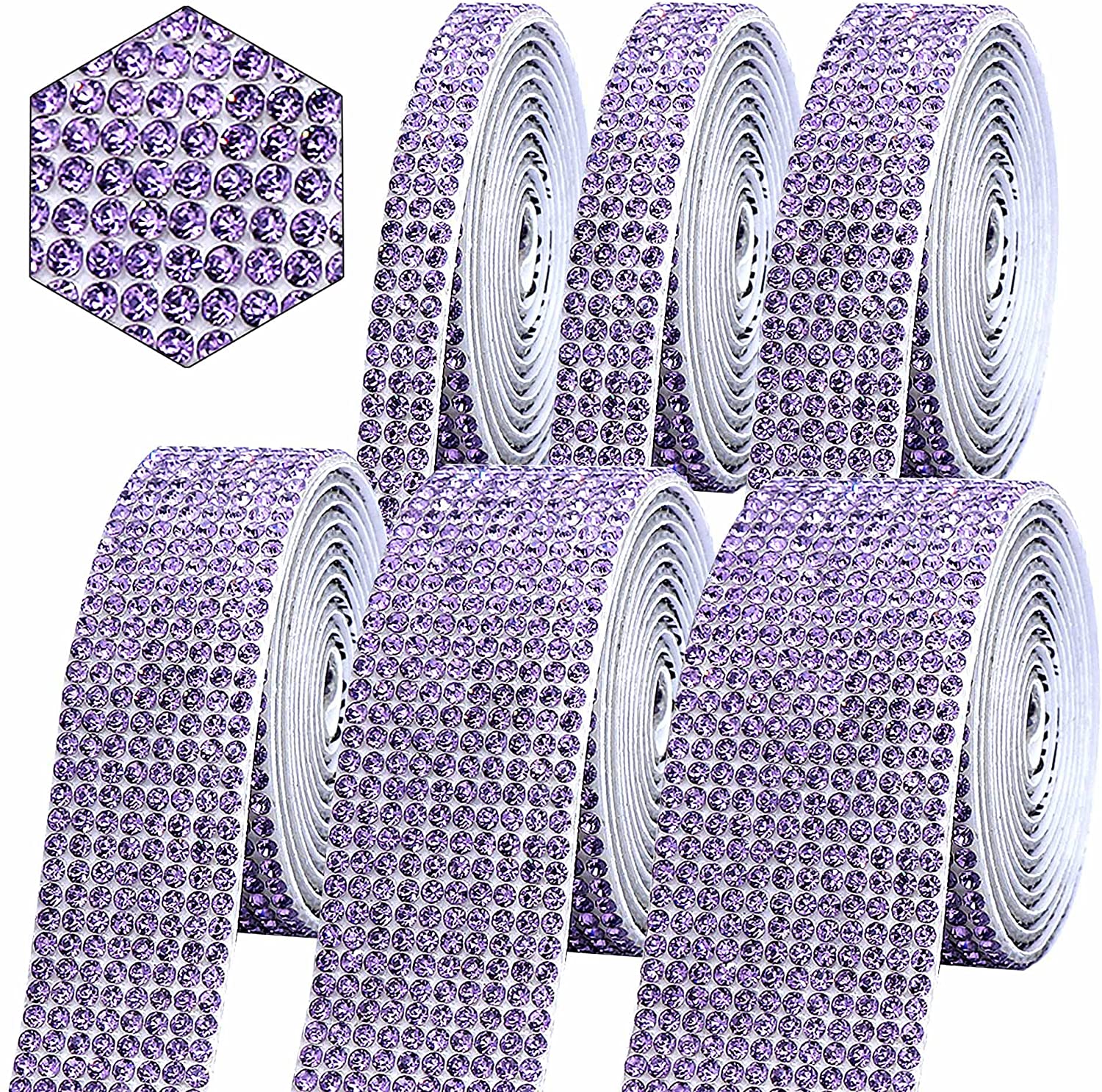 Self Adhesive Rhinestone Strips Diamond Bling Crystal Ribbon Sticke