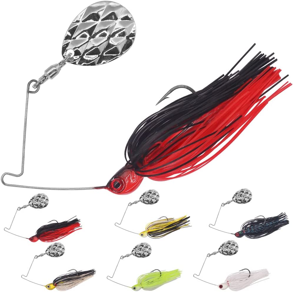 Dr.Fish 20 Pack Fishing Spinnerbait Wire with Colorado Blade Lure Making  Supplies Spinner Shaft Bass