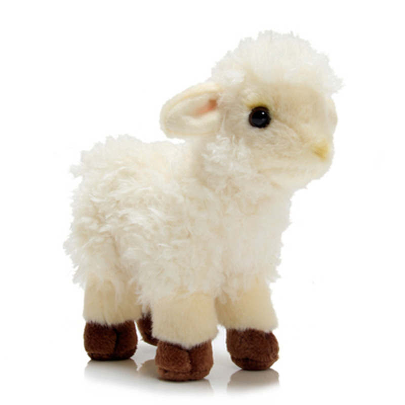 antique plush lamb