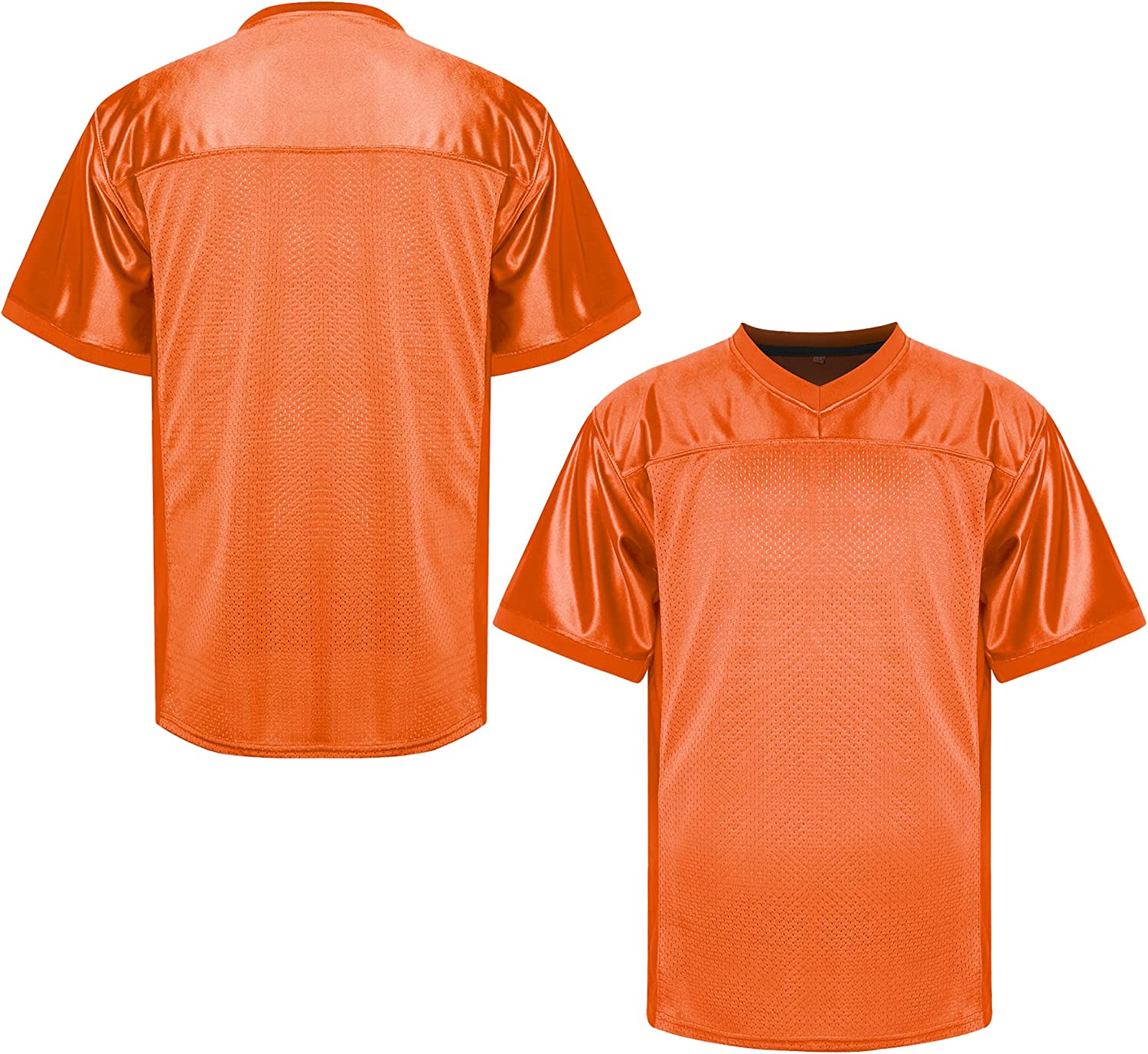 : Aumudle Men Blank Plain Football Jersey Practice Team