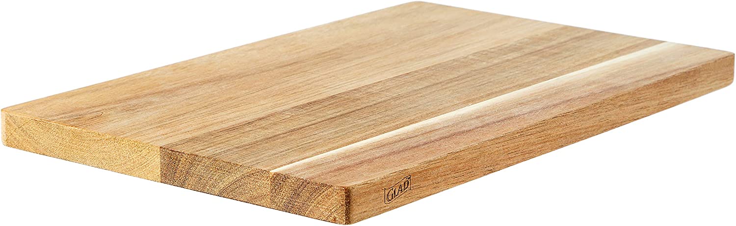 Farberware Thick End Grain Acacia Cutting Board with Juice Groove and Finger Grips, 12x12 inch, Bamboo