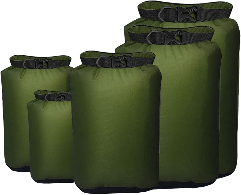 Frelaxy Dry Bag 3-Pack/5-Pack, Ultralight Dry Sack, Outdoor Bags Keep Gear  Dry for Hiking, Backpacking, Kayaking, Camping, Swimming, Boating