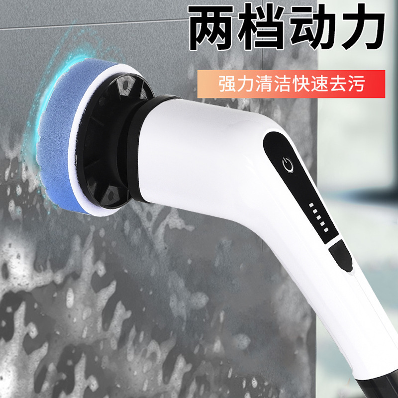 Buy Wholesale China Electric Spin Scrubber Cordless Cleaning Heads Tub  Floor Tile Scrubber Brush Dual-speed & Brush at USD 16.01