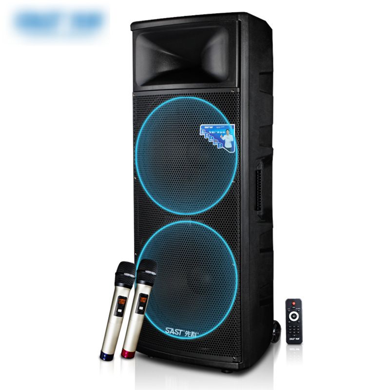 Wholesale Dual 15" Powered 1500w Pro DJ PA Speakers with Bluetooth+TWS