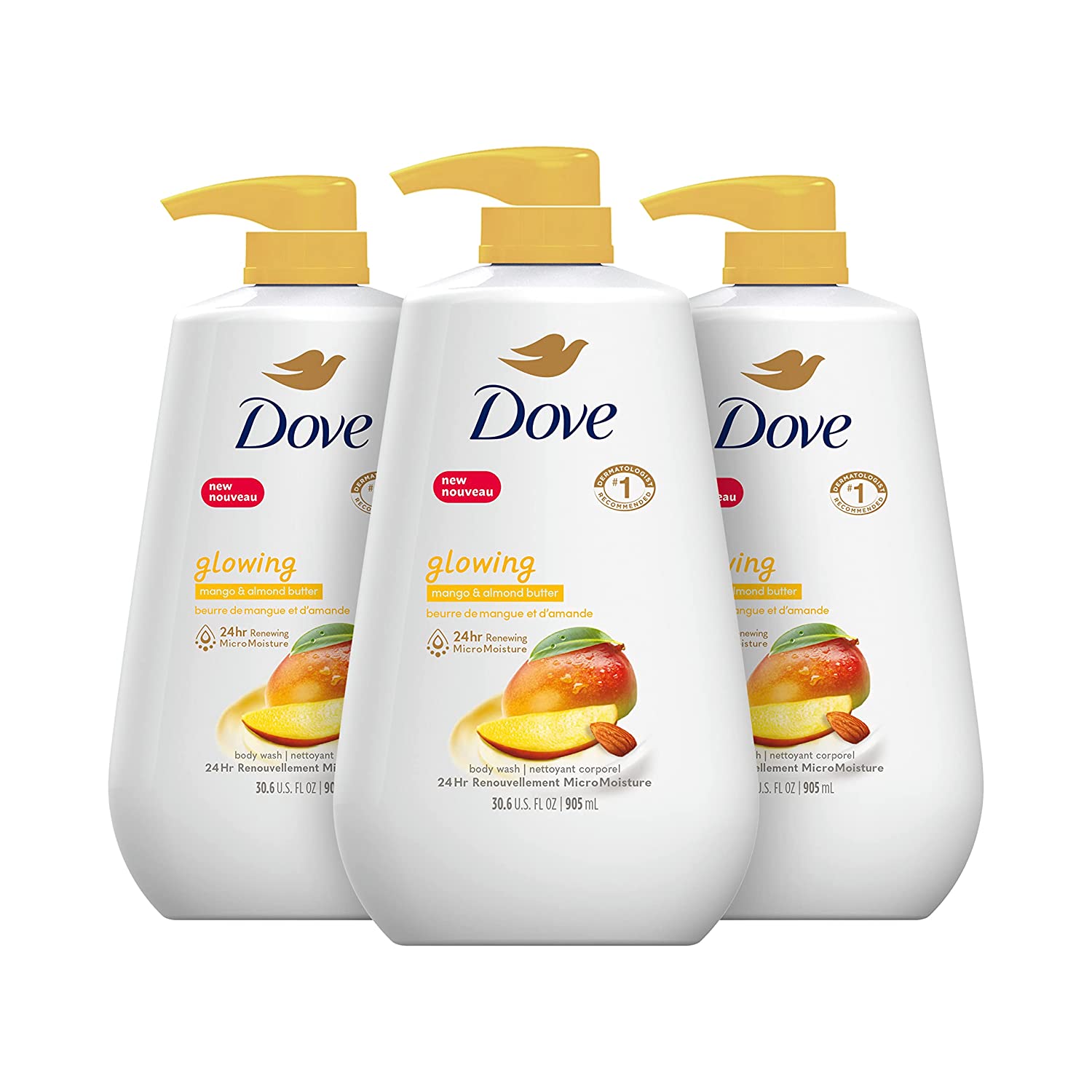 Dove Fresh Touch Shower Gel 16.9oz (500ml) : Health & Household
