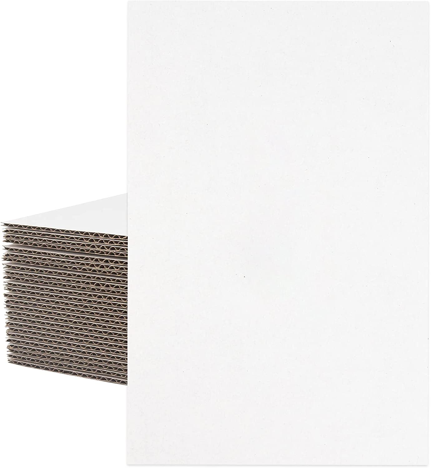 Juvale 200 Pack Corrugated Cardboard Divider Sheets, 4x6 Flat