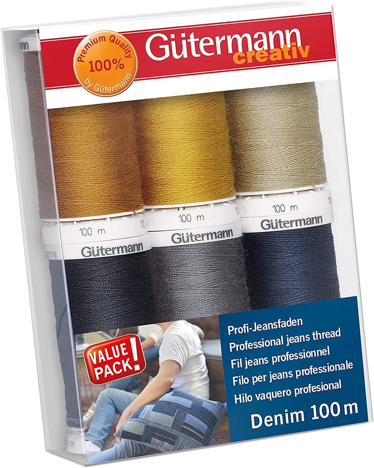  Gutermann Thread Set, Multi-Colour, 100m
