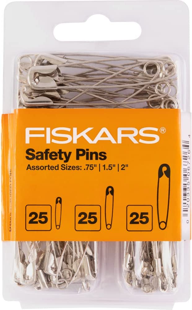 Safety Pins Assorted, 340-Pack 5 Different Sizes Large Safety Pins Heavy  Duty Safety Pin, Safety Pins for Clothes Pins, Small Safety Pins for  Sewing