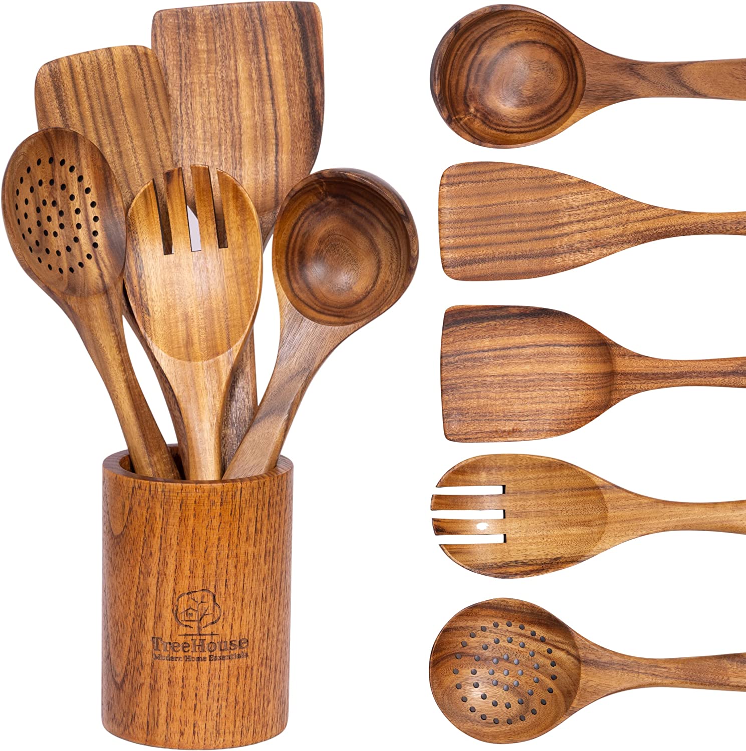 Wooden Reusable Lunch Utensil Sets – Black Point Company