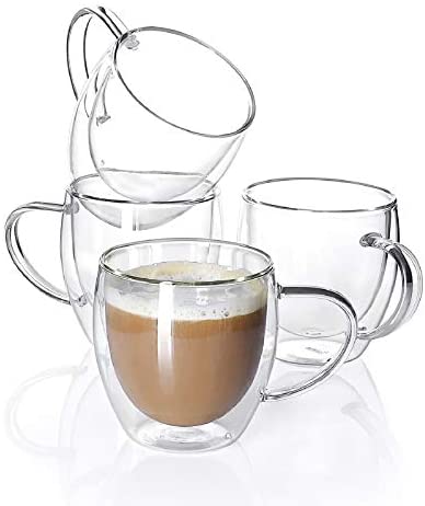 Taza Café Capuchino Cristal 220 cc Oslo Borm-Host (15 uds)