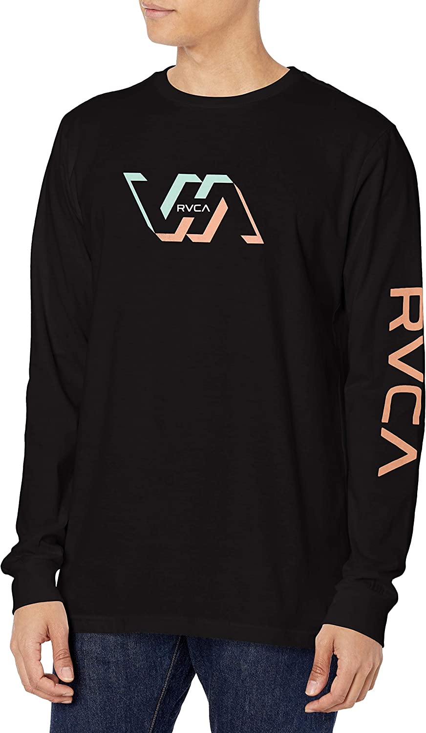 RVCA Mens Slim Fit Vintage Dye Tee