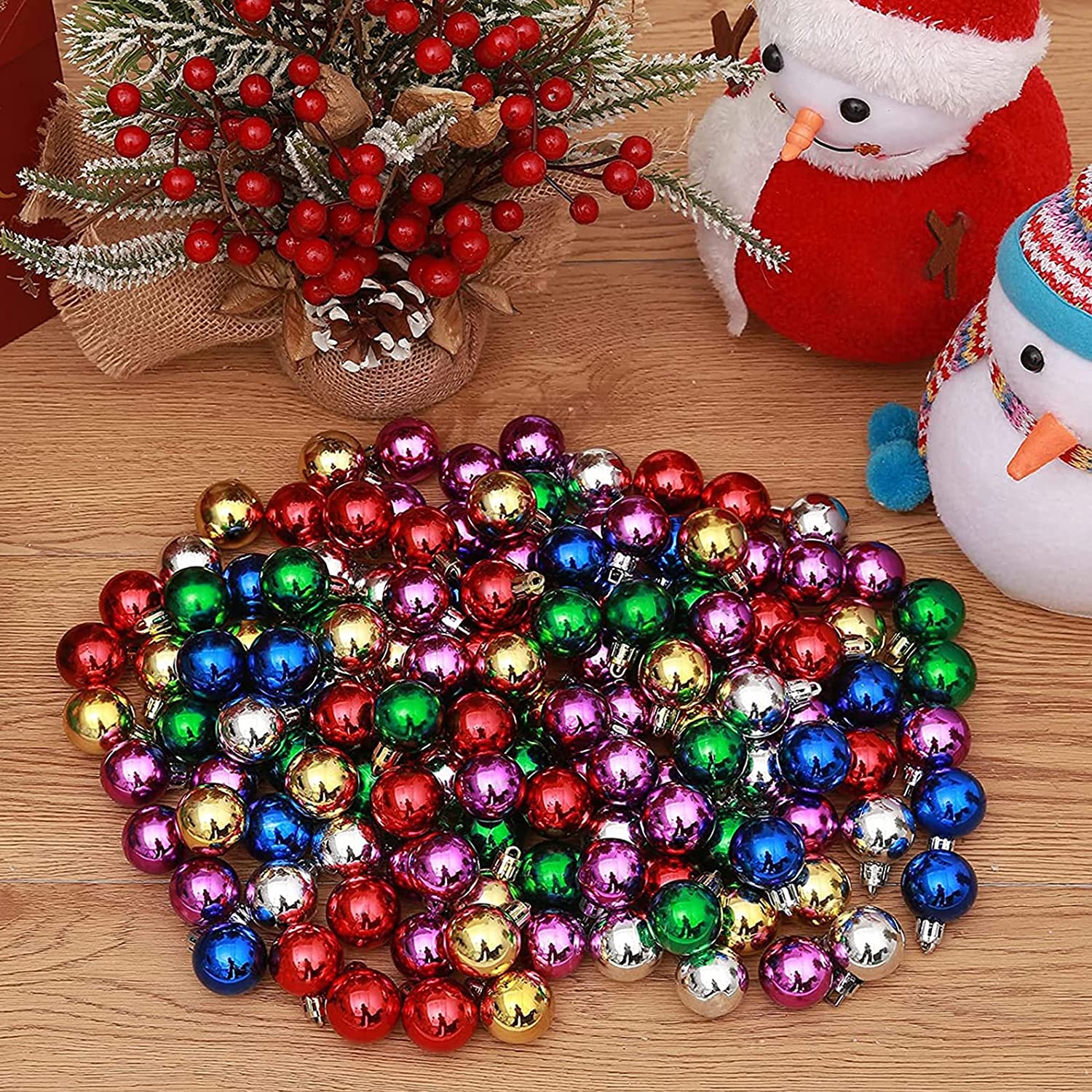 Wholesale Christmas Ball Bulk Ball Diameter 2CM3CM4CM5CM6CM Christmas