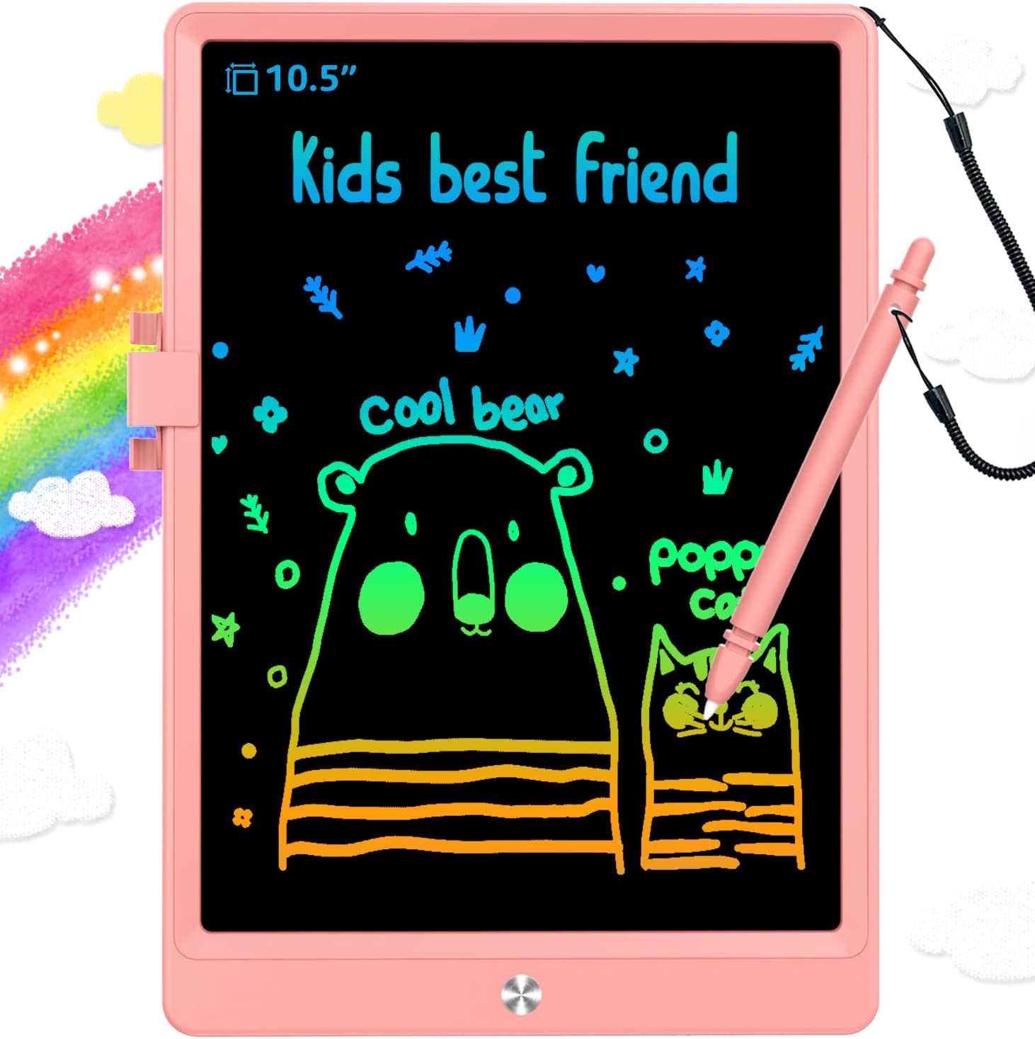 Unicorn Kids' Electronic Drawing Board, Color Screen, Lcd Writing Pad, Portable  Drawing Tablet For Boys And Girls, Blue And Pink, Soft Lcd Screen Will Not  Hurt Your Eyes, One-Click Delete Without Dirtying