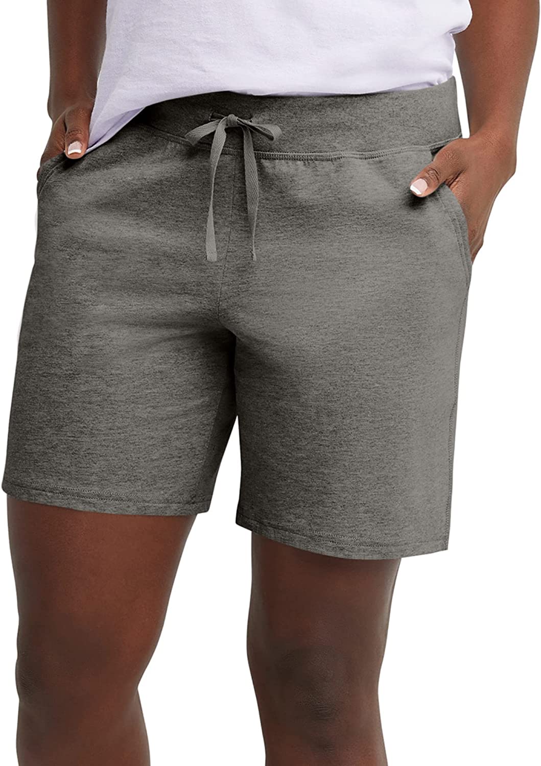 Just My Size Women's Plus Size Cotton Jersey Shorts, Pull-on Gym