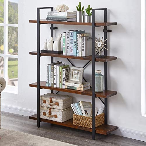 Wholesale Homissue 4-Tier Industrial Solid Wood helves, Open Etagere ...