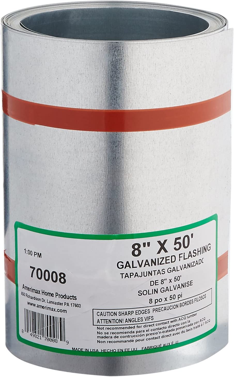 TR0425FAC 24 x 50 Flashing Roll Aluminum Black & White