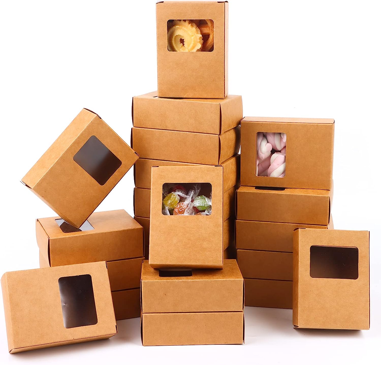  Zhanmai 100 Pcs Small Soap Packaging Boxes 3.3 X 2.36 X 1.2  Rectangle Mini Boxes